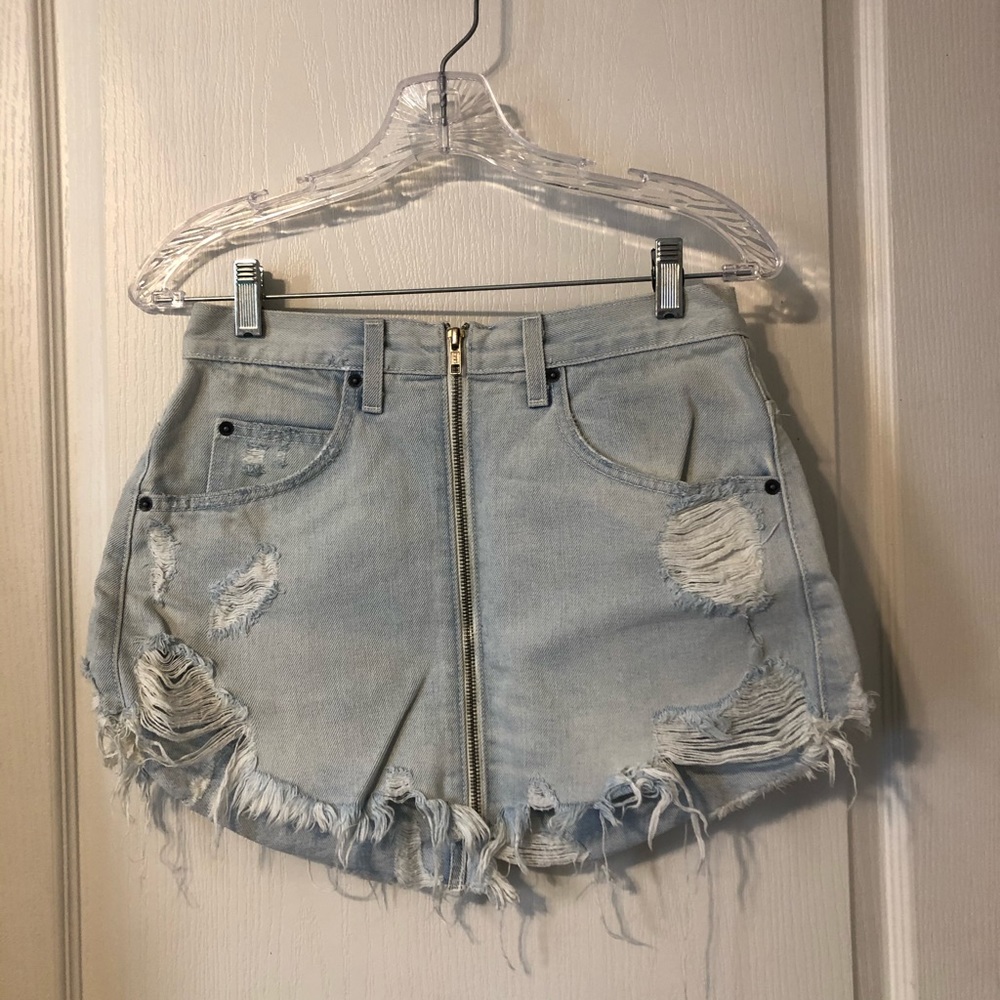 Carmar Denim Mini Skirt